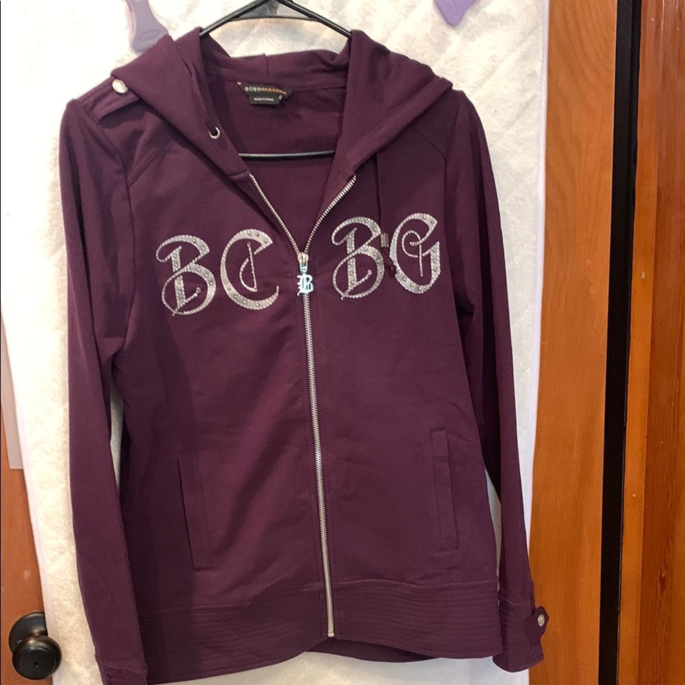 BCBG Purple Tracksuit Jacket.